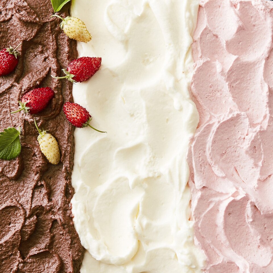 Joy the Baker Chocolate Sheet Cake with Neapolitan Frosting Williams